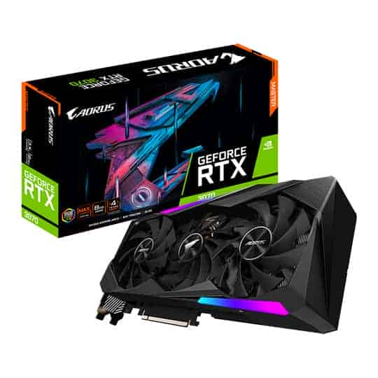 Gigabyte AORUS NVIDIA GeForce RTX 3070 MASTER Rev 2.0 8GB Ampere Graphics Card LHR